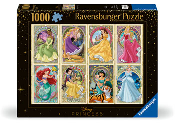 Ravensburger - Disney Art Nouveau Princesses Puzzle 1000 Pieces