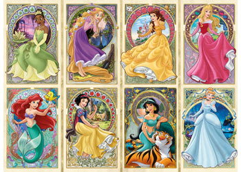 Ravensburger - Disney Art Nouveau Princesses Puzzle 1000 Pieces