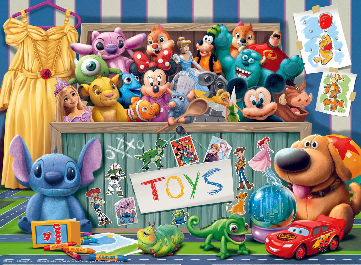 Ravensburger - Disney Pixar Multicharacter Puzzle 100 Pieces