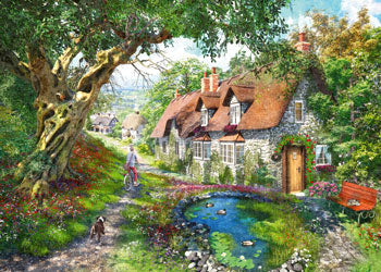 Ravensburger - Flower Hill Lane Puzzle 1000 Pieces