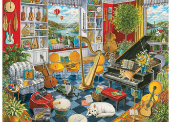 Ravensburger - Ingrid Slyder: The Music Room Puzzle 500 Pieces