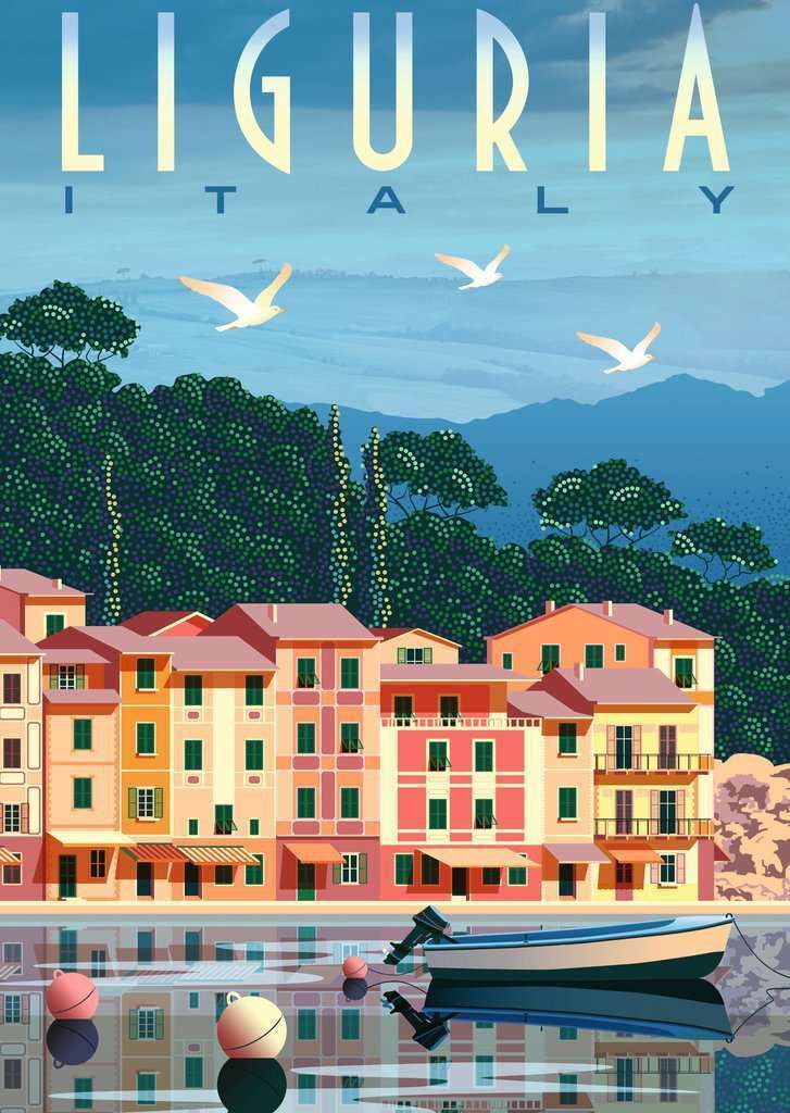Ravensburger - Postcard From Liguria Italy Puzzle 1000 Pieces