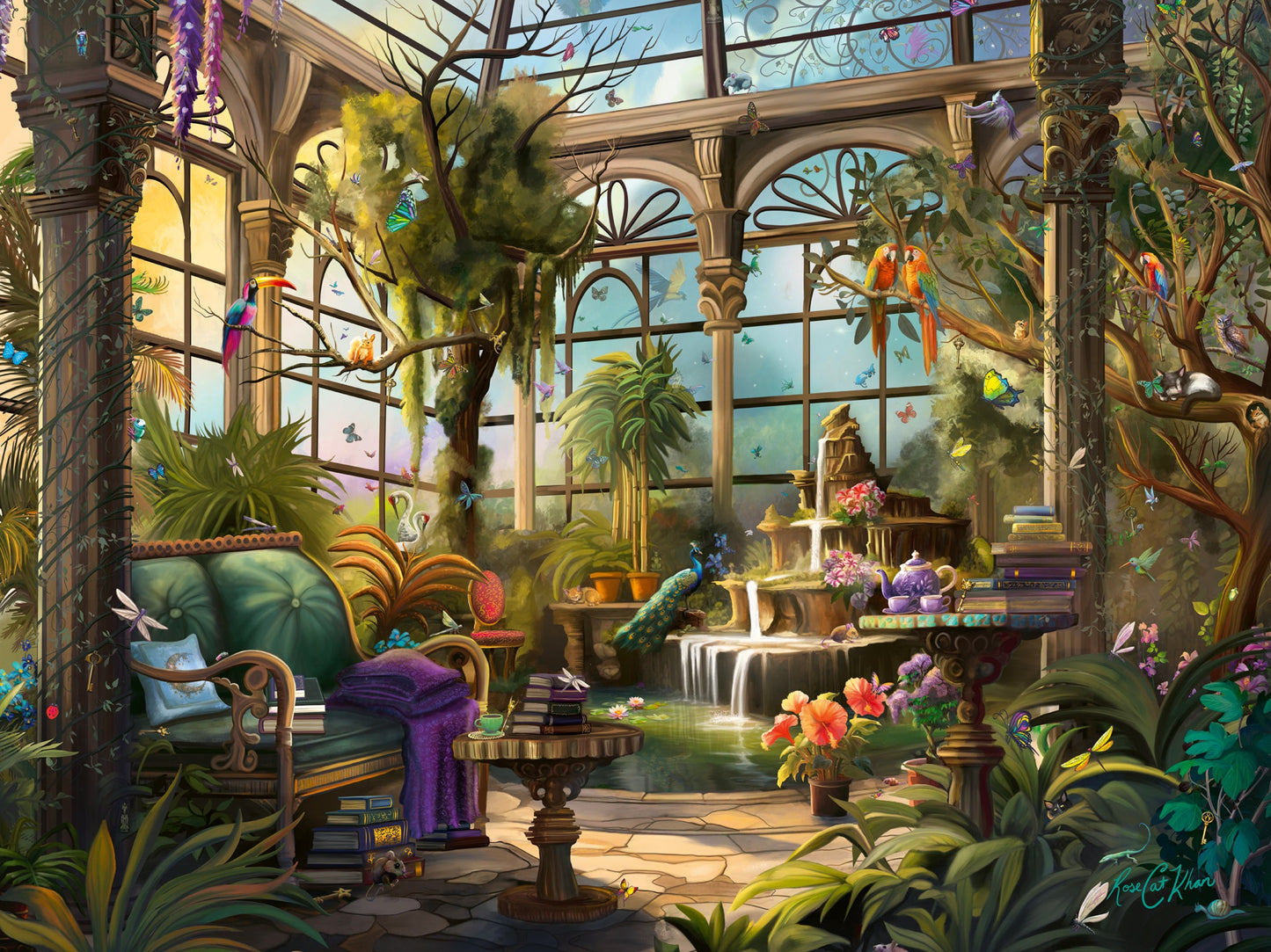 Ravensburger - Rose Khan: The Green House Puzzle 1500 Pieces