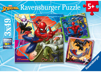 Ravensburger - Spiderman It's Web-Slinging Time! 3x49 Pieces