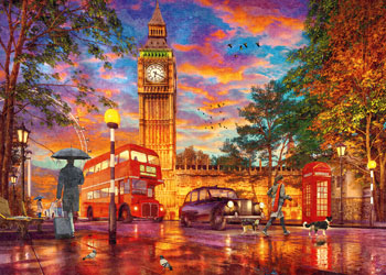 Ravensburger - Sunset at Parliament Square London Puzzle 1000 Pieces