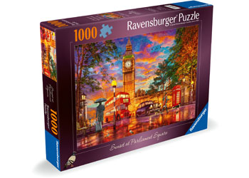Ravensburger - Sunset at Parliament Square London Puzzle 1000 Pieces