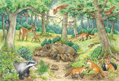 Ravensburger - Animals in the Forest & Meadow 2x12 Piece Jigsaw - Good Games