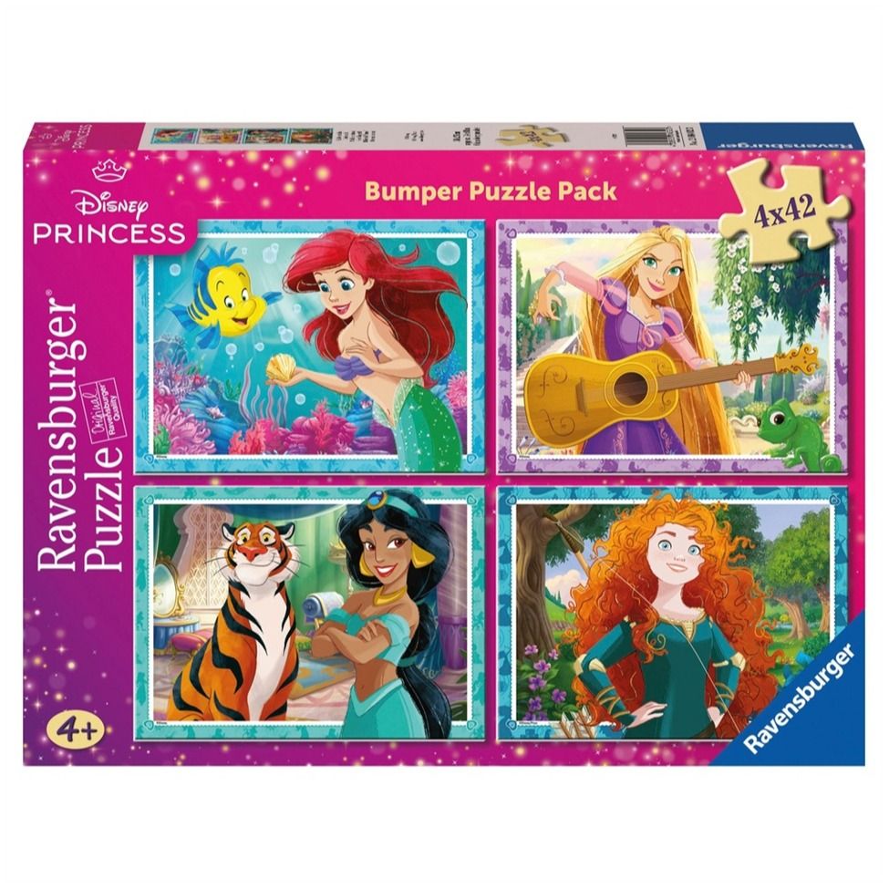 Ravensburger - Disney Princess Bumper Pack 4x42 Piece Jigsaw