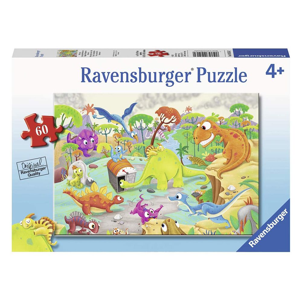 Ravensburger - Time Traveling Dinos - 60 Piece Jigsaw - Good Games