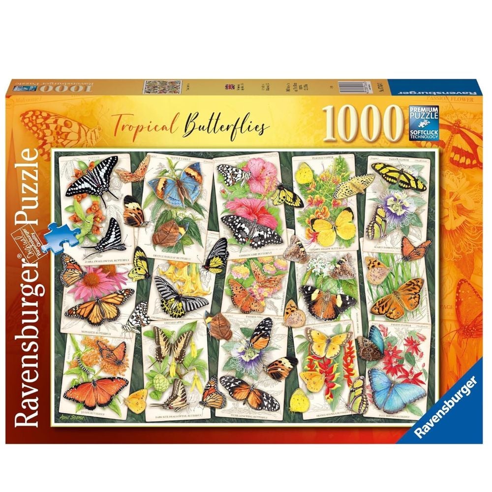 Ravensburger - Tropical Butterfly 1000 Piece Jigsaw - Good Games