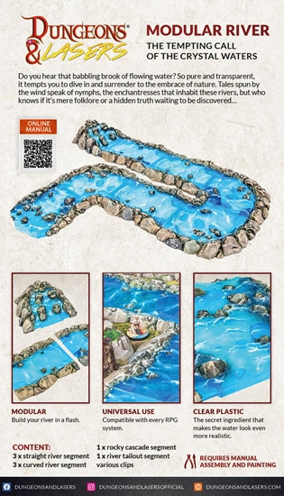 Dungeons & Lasers: Expansion Bits - Modular River - Good Games
