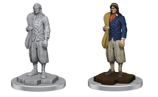 Wizkids Deep Cuts Unpainted Miniatures Ships Crew Box Set - Good Games