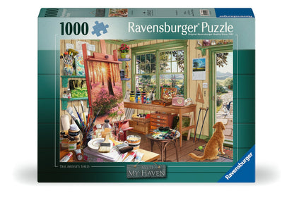 Ravensburger - My Haven Artist's Shed Puzzle 1000 Pieces