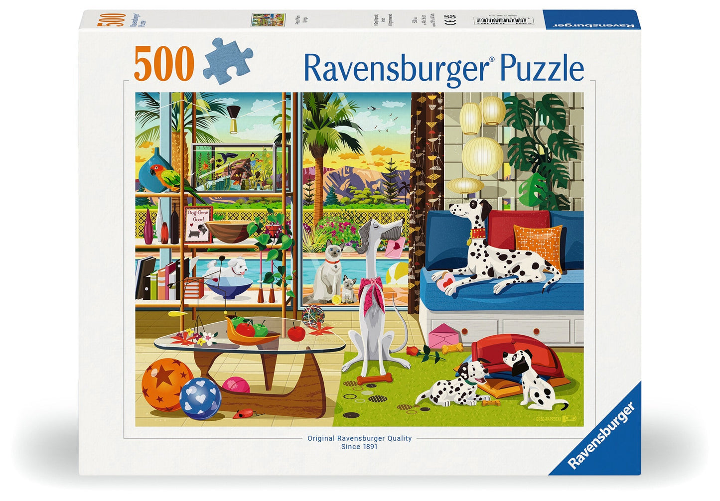 Ravensburger - Greg Paprocki: Pets of Palm Springs Puzzle 500 Pieces
