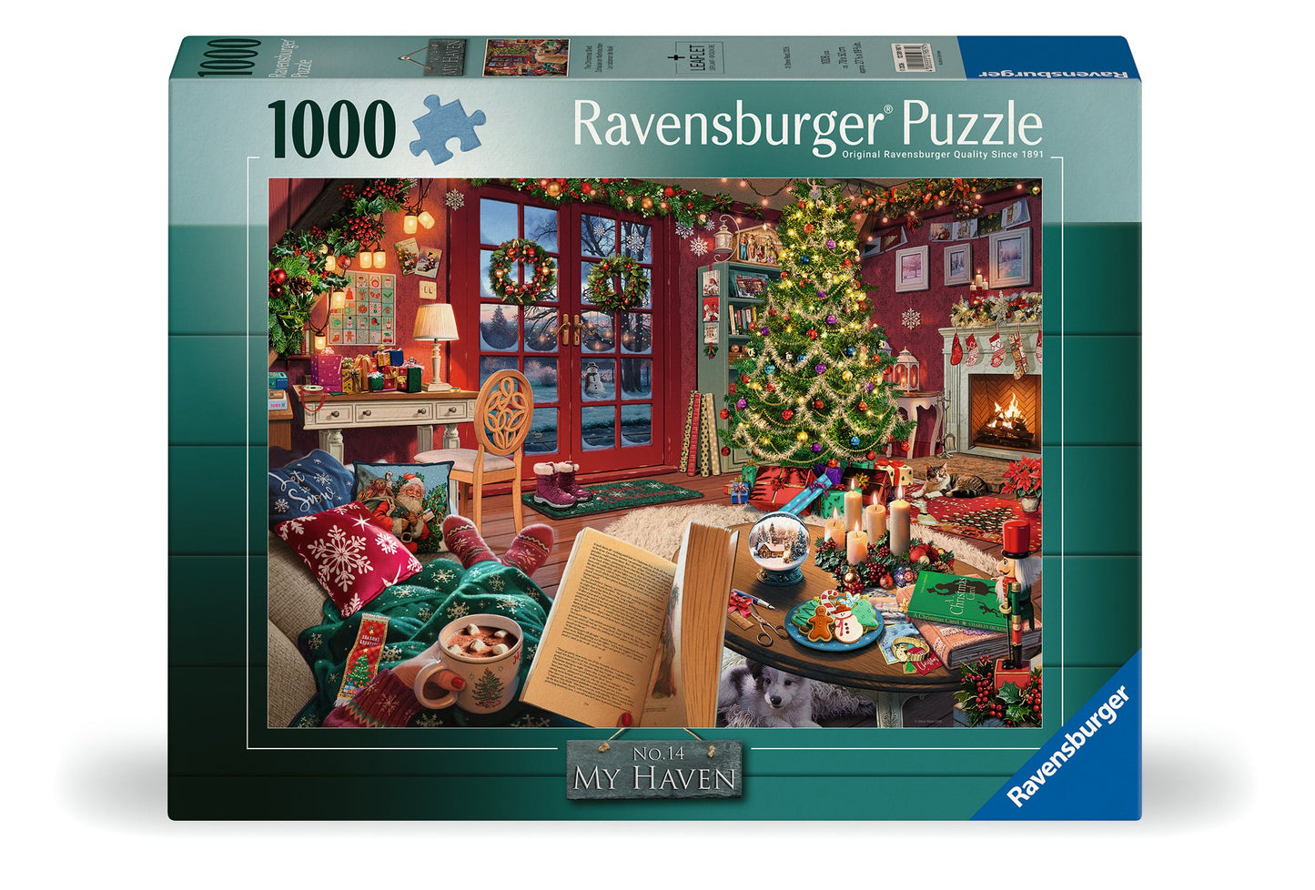 Ravensburger - My Haven No 14 Christmas Cabin Puzzle 1000 Piece Puzzle