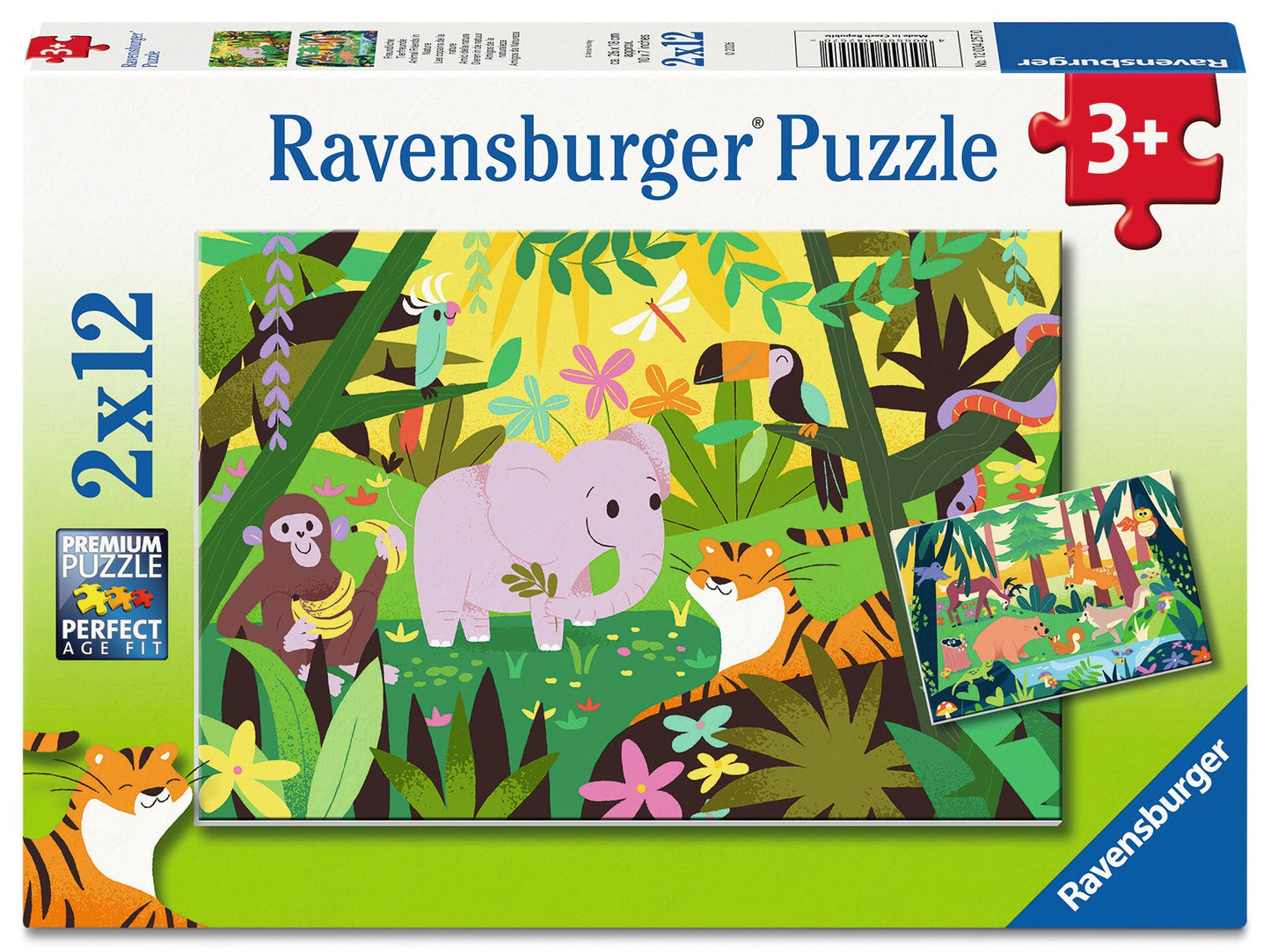Ravensburger - Animal Friends in Nature Puzzle 2x12 Piece Puzzle