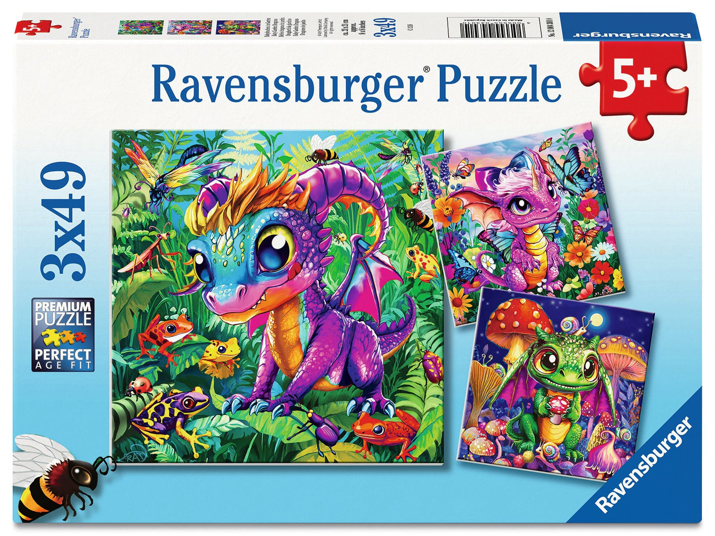 Ravensburger - Baby Garden Dragons 3x49 Piece Puzzle