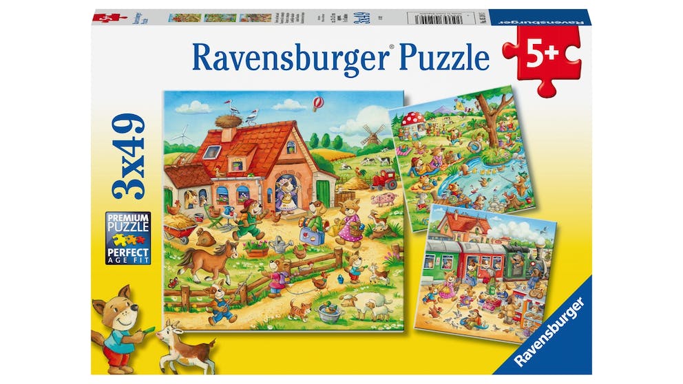 Ravensburger - Animal Vacation 3x49 Piece Jigsaw - Good Games