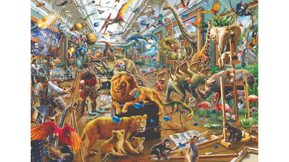 Ravensburger - Chaos in the Gallery Puzzle - 1000 Piece Jigsaw - Good Games