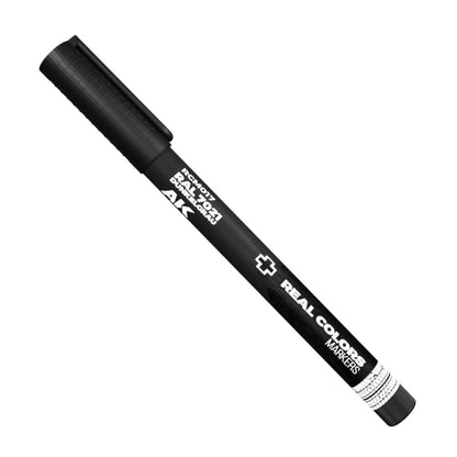 Black AK Real Colors marker pen, labeled RAL 7021 Dunkelgrau