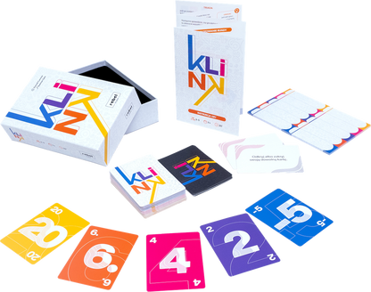 Rebel: Klink game components including cards and tokens