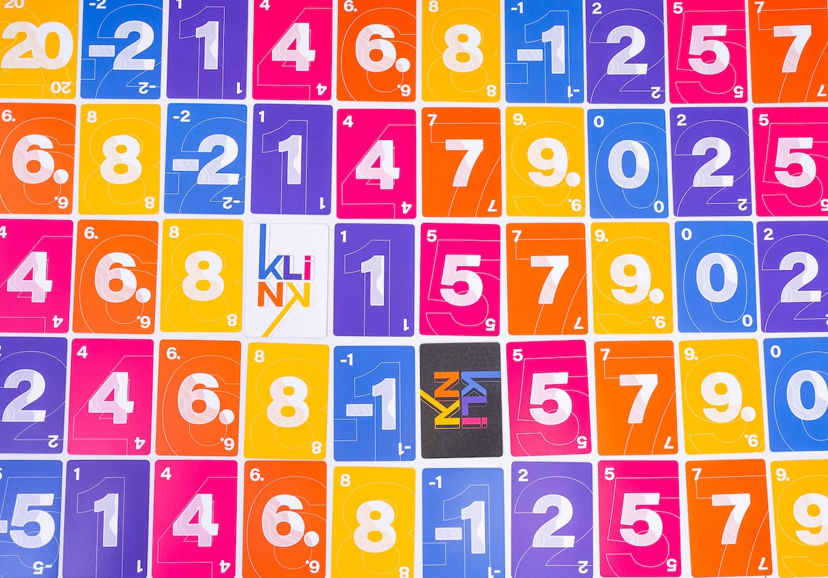 Close-up of Rebel: Klink numbers cards spread