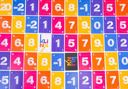 Close-up of Rebel: Klink numbers cards spread