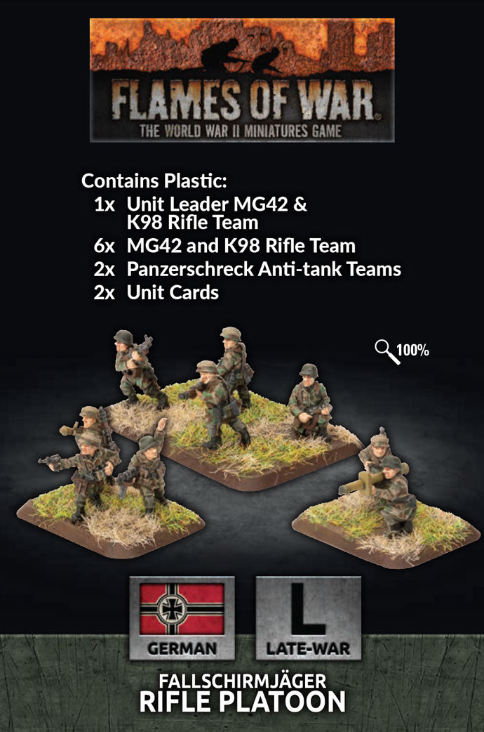 Fallschirmjager Rifle Platoon plastic