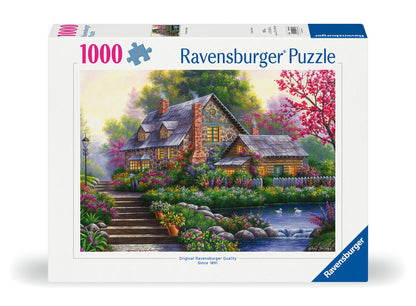 Ravensburger - Romantic Cottage - 1000 Piece Jigsaw - New Version - Good Games