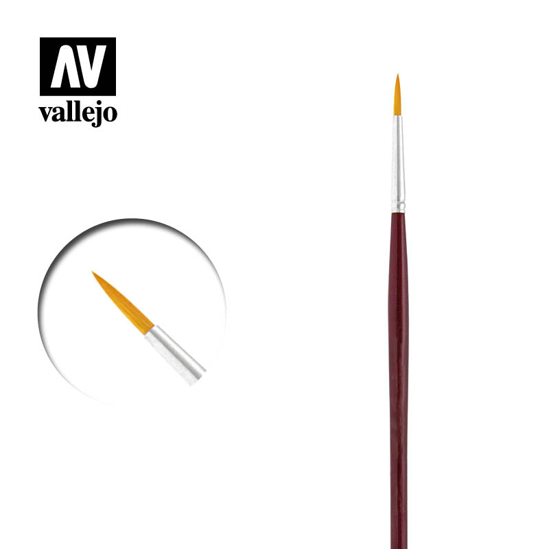 Vallejo Brushes - Round Synthetic Brush N0. 2/0 - Good Games