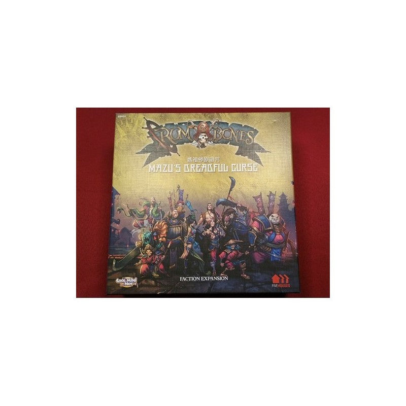 Too Many Bones: Mazu's Dreadful Curse Faction Expansion box, showing many colorful fantasy warriors