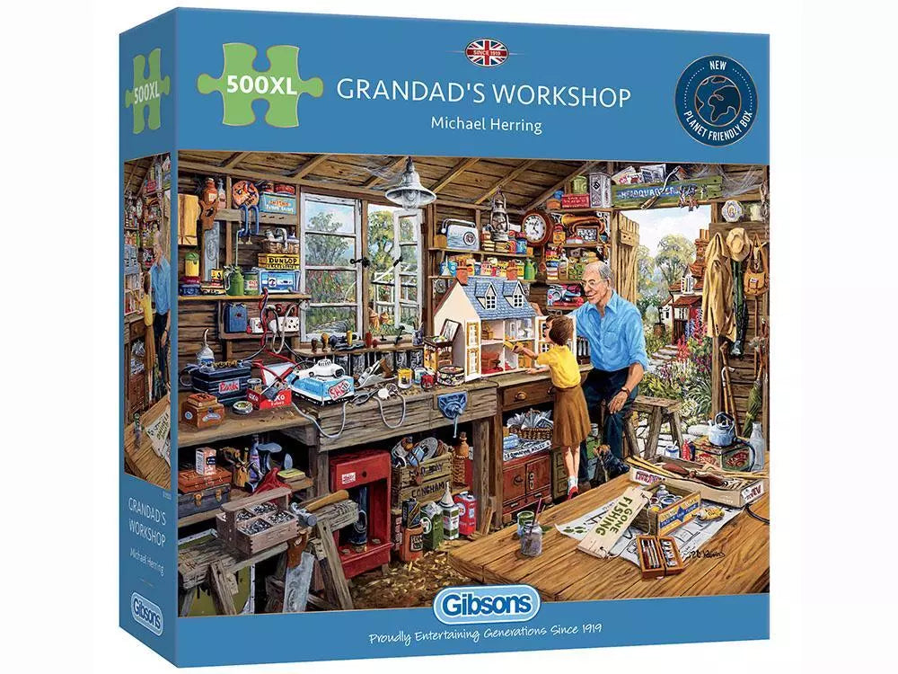 Gibsons - Grandads Workshop 500 Piece XL Jigsaw - Good Games