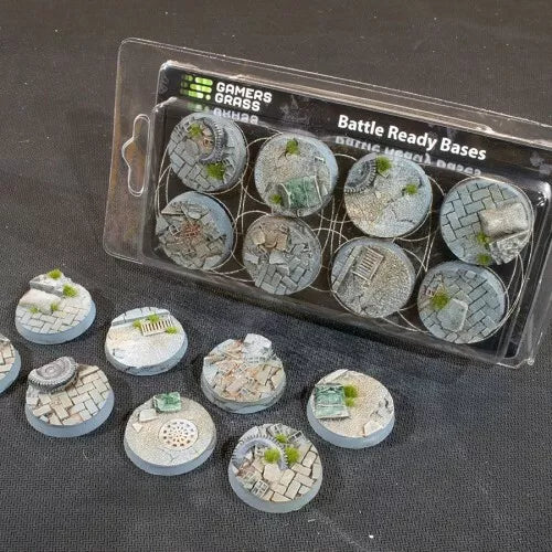 Gamers Grass: Bases: Urban Warfare Bases Round 32mm x8 - Good Games
