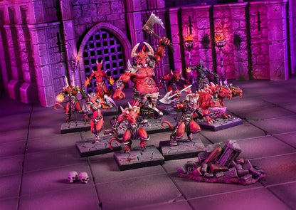 Painted Dungeon Saga Abyss miniatures close-up