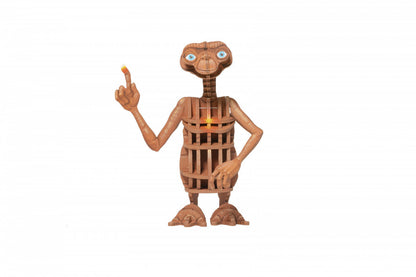 Incredibuilds ET the Extra Terrestrial 3D wood model kit with glowing chest and finger holding candy