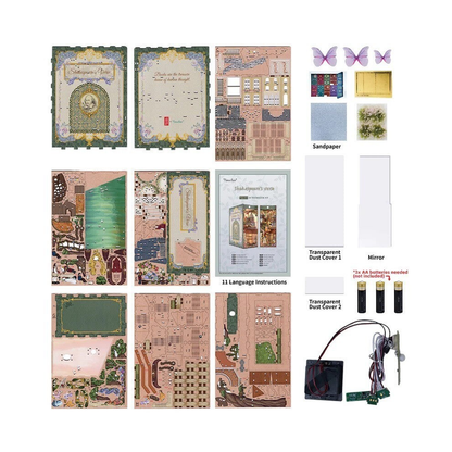 DIY Book Nook Shakespeare's Verse - Good Games