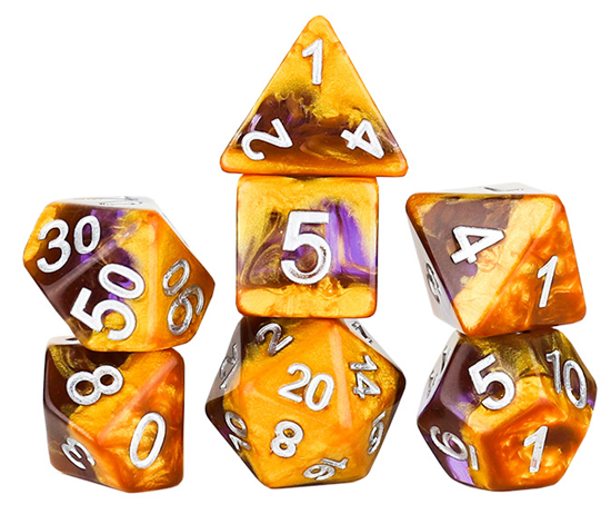 Sirius Dice - Amethyst Geode Dice Set 7 - Good Games