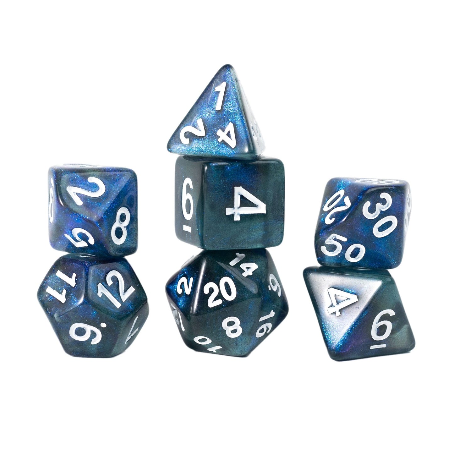 Sirius Dice - Treasure Series - Sapphire Dice Set 7 - Good Games