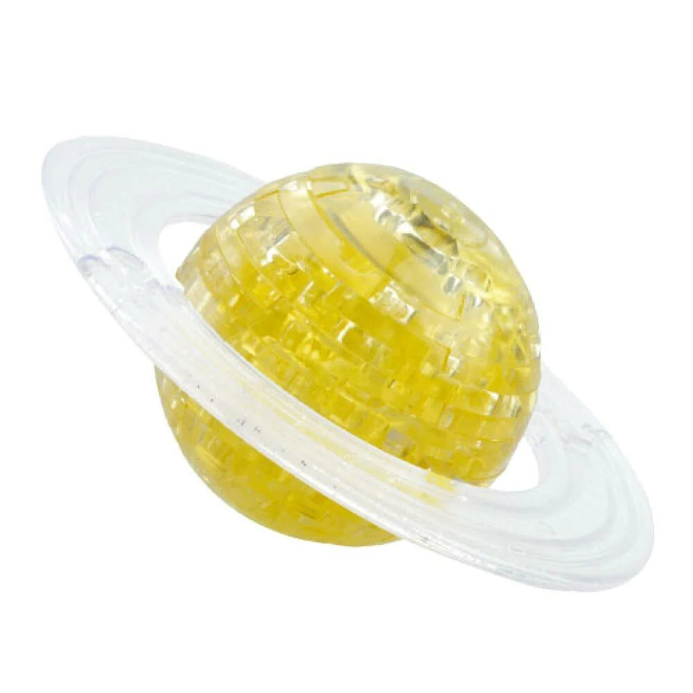 3D Golden Saturn Crystal Puzzle - Good Games