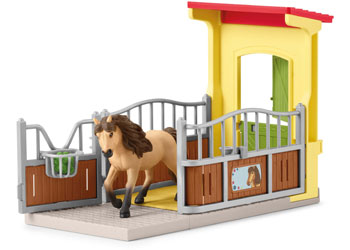 Schleich - Pony Box with Iceland Pony Stallion