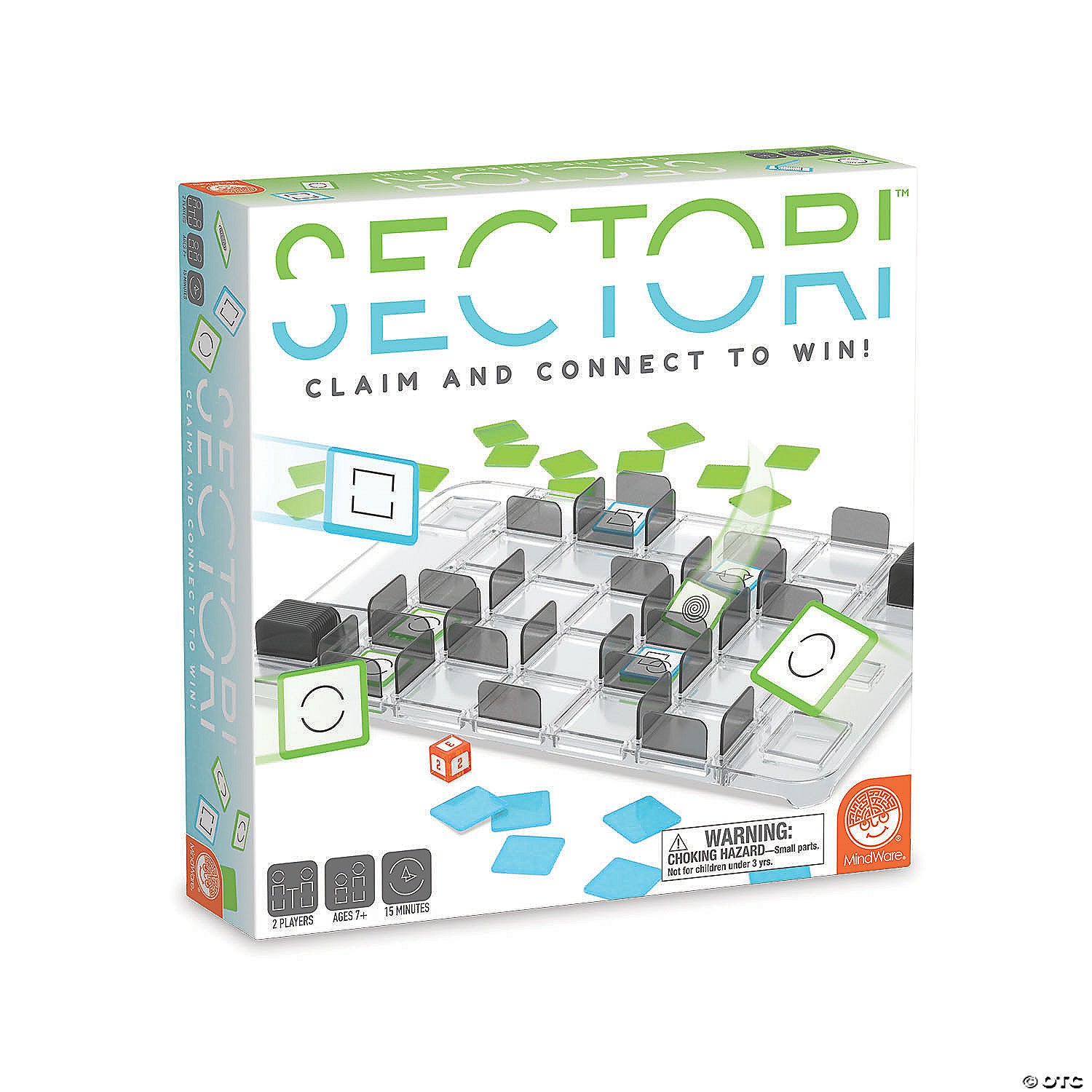 Sectori board game box showing game pieces on board