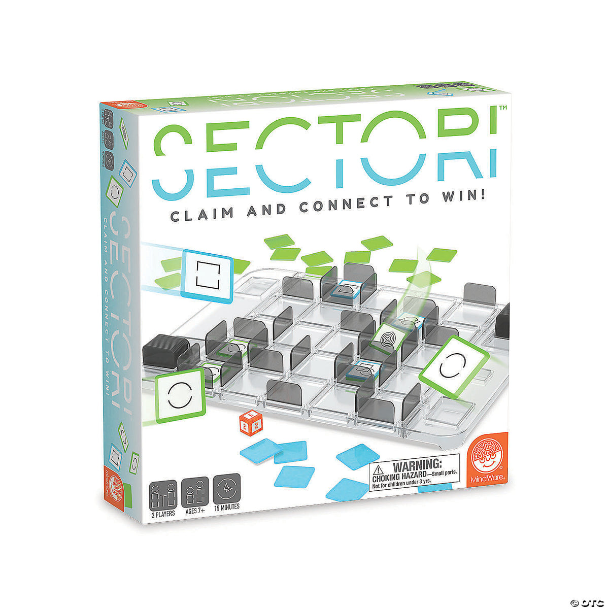 Sectori board game box showing game pieces on board