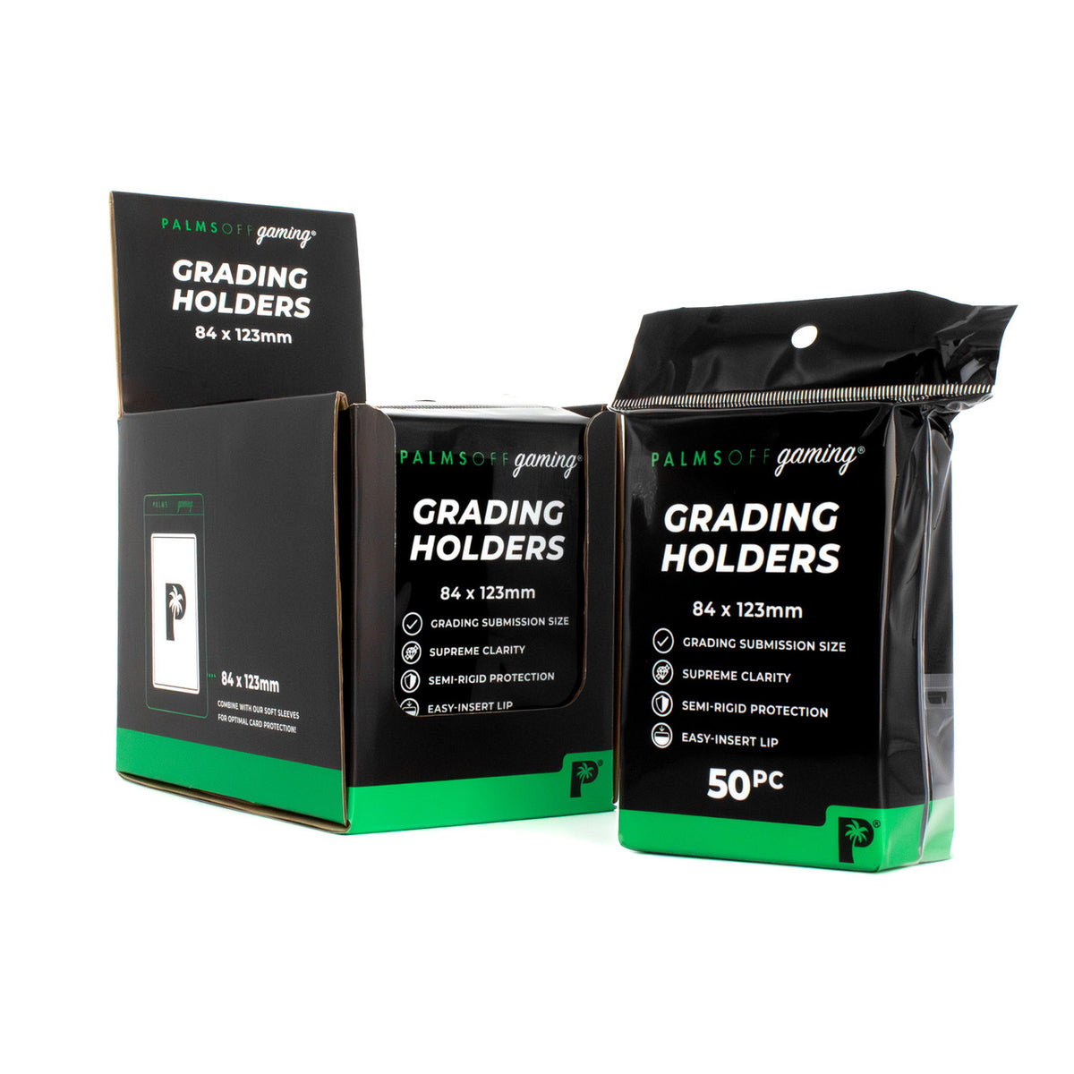 Palms Off Gaming - Grading Holders Box 200pc Semi Rigid