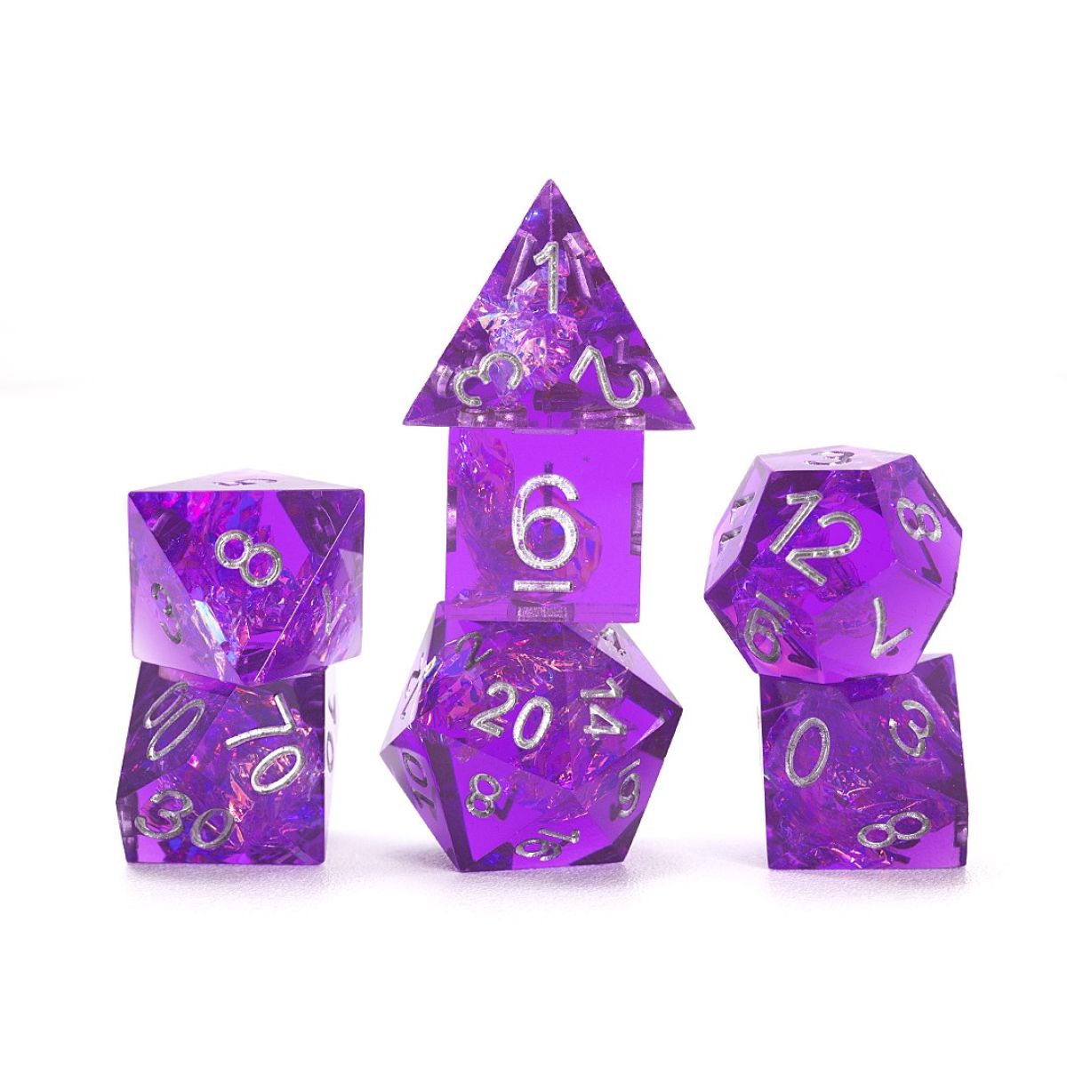 Sirius Dice - Sharp Purple Fairy Dice Set 7 - Good Games