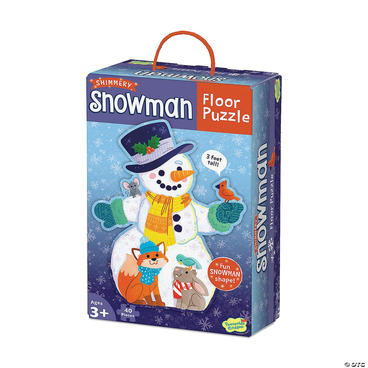 Box image of Snowman 40-piece floor puzzle