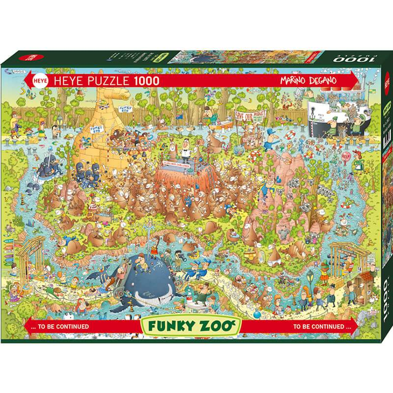 Heye - Funky Zoo, Austrlian Habitations 1000 puzzle - Good Games