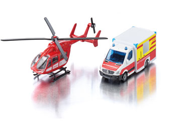 Siku - Mercedes-Benz Ambulance & Helicopter