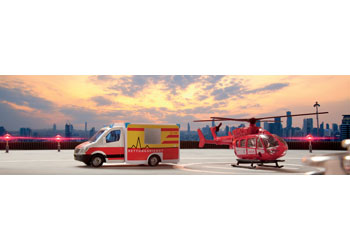 Siku - Mercedes-Benz Ambulance & Helicopter