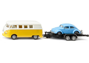 Siku - VW T1 with Trailer & Beetle