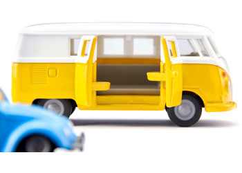 Siku - VW T1 with Trailer & Beetle